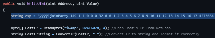 exploitString